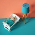 thumbnail image 3 of White Plastic Mini Furniture Set for Kids Including Baby Bed and Floor Lamp 1 Set, 3 of 8