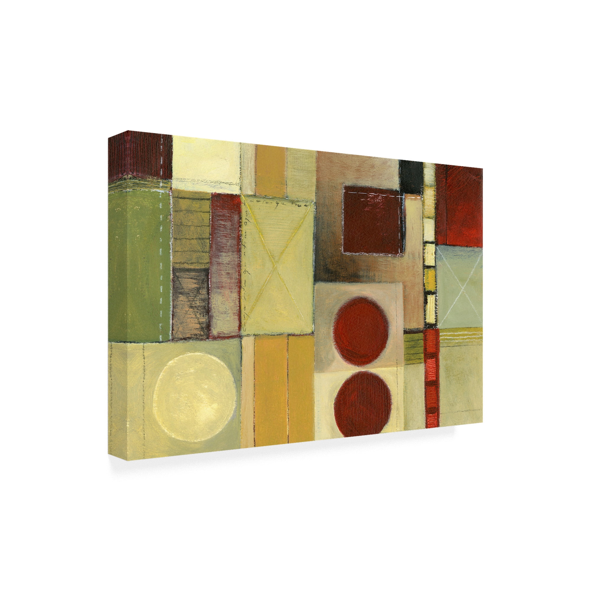 Trademark Fine Art 'Two Burgundy Corners On Right' Canvas Art by Pablo Esteban