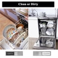 thumbnail image 4 of Dishwasher Clean Dirty Sign, Clean Dirty Dishwashers Magnet, Magnet That Says Clean or Dirty for Dishwasher and Kitchen Organization, Easy to Read Non-Scratch Magnetic Silver Indicator Sign, 4 of 7