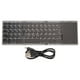thumbnail image 1 of Teclado inalámbrico de 3 pliegues con panel táctil, teclado plegable para tableta, PC, teléfono inteligente, batería integrada B089T, gris y negro, 1 of 5