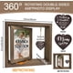 thumbnail image 2 of 1 marco de fotos giratorio de doble cara para mamá de hija, marco de fotos de madera con dijes de corazón, regalo conmemorativo., 2 of 7