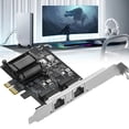 thumbnail image 3 of Likrtyny Tarjeta Red PCIe 2 Puertos 2 5 GB 1 Gbps/100 M/10 M Tarjeta NIC Ethernet RJ45 para Windows, 3 of 9