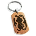 thumbnail image 1 of Stainless Steel Ancient Tribal Unity Rune Engraved Dog Tag Keychain Keyring, 1 of 1