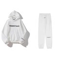 thumbnail image 1 of ESSENTIALS 3D silicone letter flocking print American sweater jacket + pants casual suit for men and women, 1 of 3