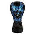 thumbnail image 2 of Yuyamidu Cool Skull Golf Club Head Covers Blue Skeleton Driver Headcover, Fairway Wood Head Cover, Golf Hybrid Head Cover for Women Men, 2 of 7