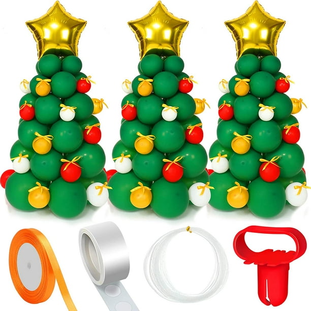 Fournitures De Fête D'outils De Cravate De Ballon Vert De Noël