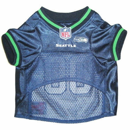 Pet Trim - Seattle Seahawks Dog Jersey - Green Trim Small