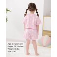 thumbnail image 4 of ZOEREA Toddler Girl Clothes Baby Girls Outfits 6M-5T Summer Floral Print Shirt+Shorts+Headband 3pcs Baby Clothing, 4 of 6