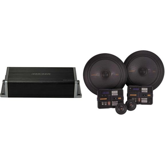 Kicker 47KEY2004 4-Channel DSP Smart Amp w/ 51KSS6704 6.75" Audio Upgrade Bundle