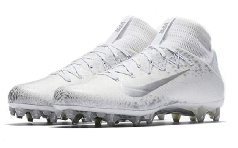 all white vapor cleats