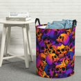 thumbnail image 6 of Sikiie Skull Print Round Dirty Clothes Basket, Waterproof Standing Foldable Storage Basket, for Laundry Room, Bedroom, Bathroom Storage-Small, 6 of 6