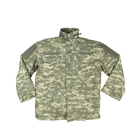 - Digital Camouflage Ultra Force Army M-65 Field Jacket to Match the ACU - Large