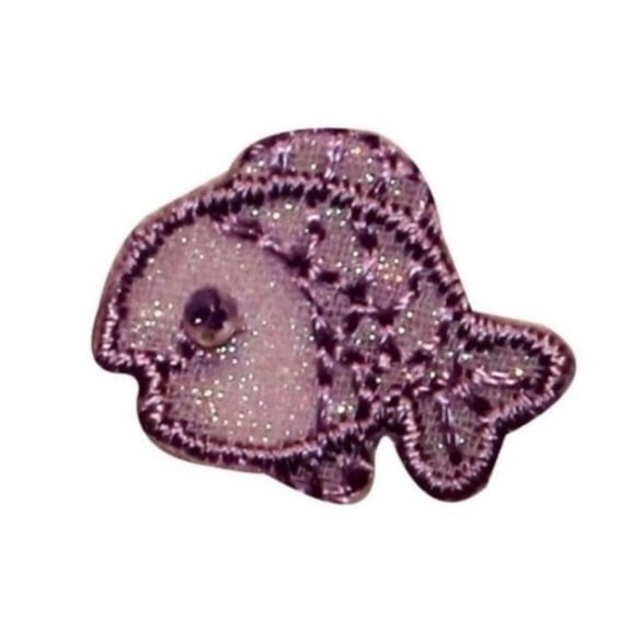 ID 0271A Mini Cartoon Guppy Fish Swim Patch Tropical Pet Emblem Iron On Applique