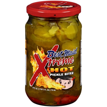 (2 Pack) Best Maid® Xtreme Hot Pickle Bitez 24 fl. oz. (Best Homemade Dill Pickles)
