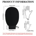 thumbnail image 4 of HOMEIORA 2PCS Exfoliating Glove Body Scrubber - Exfoliating Mitt Dead Skin Remover, Shower Face and Body Exfoliator - Korean Style Skin Scrubber Washcloth, Dark Brown, 4 of 8
