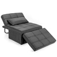 thumbnail image 1 of Gymax Canapé Convertible 4 en 1 Convertible Pouf Pliant Gris, 1 of 10