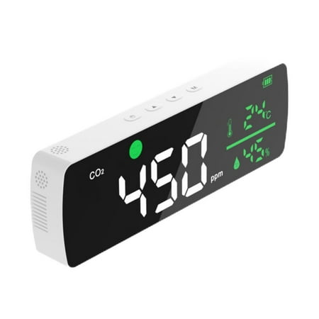 

TAONMEISU Carbon Dioxide Monitor Air Quality Monitor Indoor Large Screen with NDIR Sensor CO2 Detector Wall Mount/Tabletop CO2 Monitor Monitoring CO2 Humidity Temperature outgoing