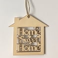 thumbnail image 1 of Gwong Decoración hogareña 10 unids de madera Sweet Mini Hogar Hollow Casa Forma de la pared Colgando Decoración Gwong 99650, 1 of 7