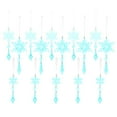 thumbnail image 2 of 15 Pcs Crystal Snowflake and Icicle Ornaments for Christmas Tree,Hanging Acrylic Snowflake and Icicle Ornaments for Christmas Winter New Year Party and Home Decorations(Blue), 2 of 9