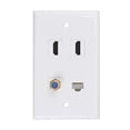 thumbnail image 2 of Placa de Pared HDMI Coax Ethernet RICNOS 1 Puerto Cat 6 RJ45 1 Puerto TV, 2 of 2