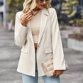 thumbnail image 3 of Blazers largos para mujer,Chaqueta de traje para mujer Chaquetas de traje largo para mujer Chaqueta de traje para mujer Mejor en su clase, 3 of 7