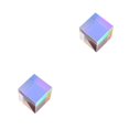 thumbnail image 1 of Billuyoard Espejo de prismas, cubo colorido, decoración de escritorio, divertido alivio de carga, ahorro de espacio, mano de obra fina, adorno de 20*20*20mm 2Conjunto, 1 of 6