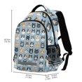thumbnail image 2 of FORMRS Kids School Backpack Elementary Student Unisex Travel Bookbag with Reflective Stripes, Cartoon Cute Cat, 2 of 7
