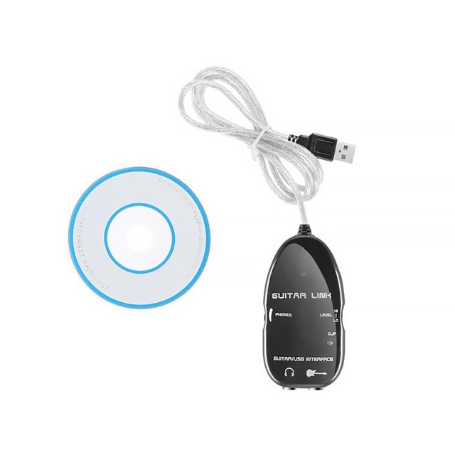 Interfaz Usb Cable De Enlace De Guitarra Adaptador De Audio Conector De Guitarra Grabadora Scienceny EL009729-00