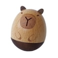 thumbnail image 4 of Juguete de carpincho de madera para niños, regalo de fiesta, bonito, creativo, muñeco que se autoendereza, juguete de dibujos animados que se tambalea, 4 of 9