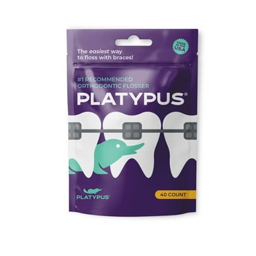 Platypus Orthodontic Flossers, 40 ct