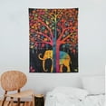 thumbnail image 3 of ONETECH  Elephant Tree of Life Tapestry - Bohemian Hippy Psychedelic Indian Tapestries - Mandala Wall Hanging Tapestries - Home Decor for Bedroom, Dorm, College, Living Room, 3 of 7