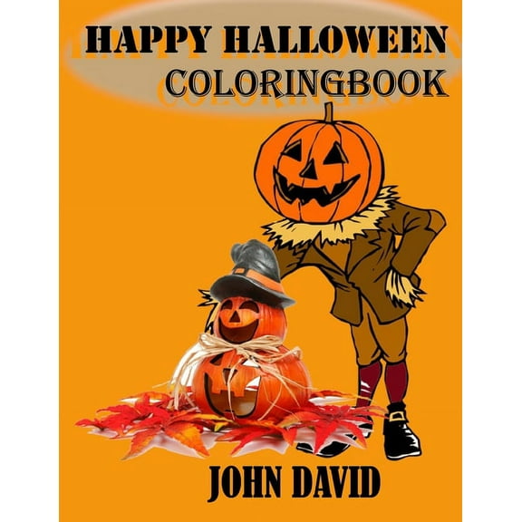 Happy Halloween Coloring Book: COLORING BOOK Gift, 100 Pages, 8,5x11, Soft Cover, Matte Finish (Paperback)