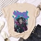 thumbnail image 3 of Camiseta de banda fantasma para mujer, camisetas divertidas de cómic, ropa de calle japonesa, manga, 3 of 5