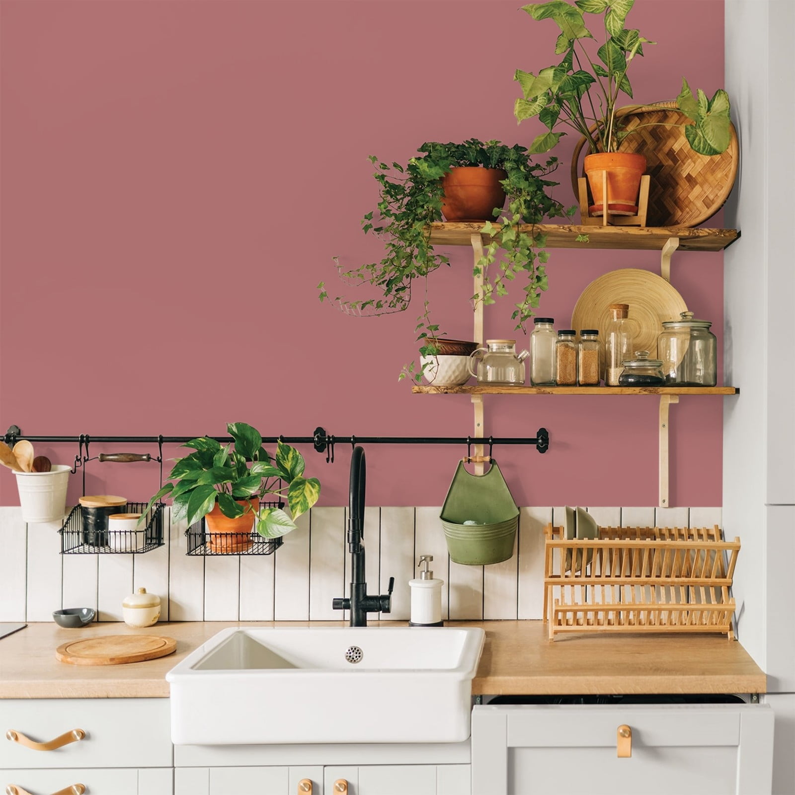 Glidden Glidden Kitchen Bath and Laundry Horizon Glow / Red, Eggshell Interior Paint with Primer, 1 Gallon