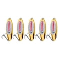 thumbnail image 2 of 5 cucharas de pesca, cebos para lubina, cebos de metal duro de agua dulce, señuelos de pesca para gallineta nórdica, bagre, salmón, equipo de pesca, Oro 18g DYNWAVEMX Señuelos de cucharas de pesca, 2 of 8