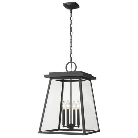 

Z-Lite Broughton 4 Light Outdoor Chain Mount Ceiling Fixture Black