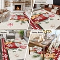 thumbnail image 5 of Christmas Area Rugs 8'x10', Washable Small Throw Rugs for Living Room Patio, Retro Winter Ice Cream Snowflakes Needles Plaid Indoor Outdoor Rug Non-Slip Low Pile Carpet Runner Reversible Floor Mats, 5 of 8