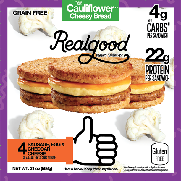 Real Good Sausage, Egg and Cheese Breakfast Sandwich