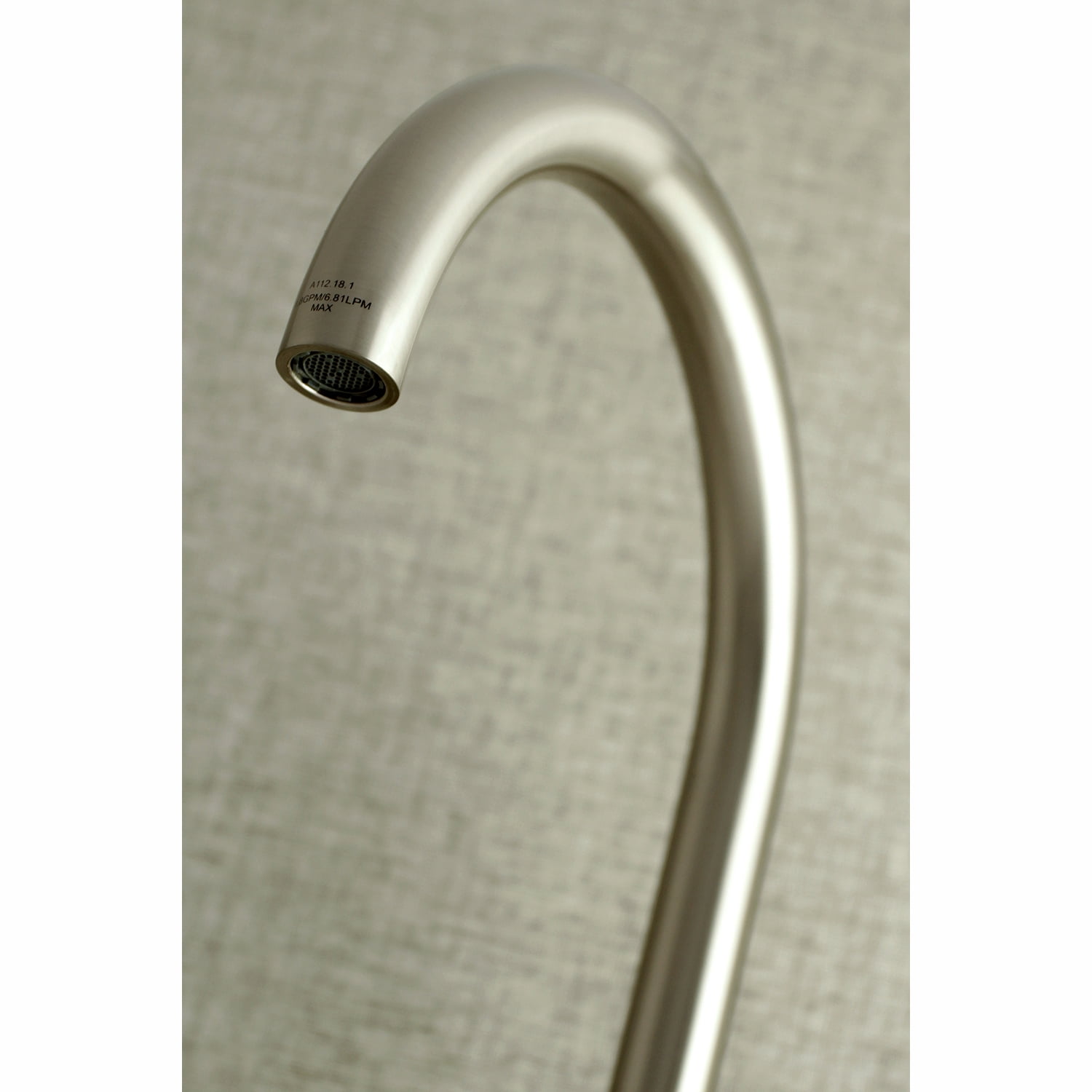 Kingston Brass KS414SN Concord 8-Inch Adjustable Center Wall Mount Kitchen Faucet, Brushed Nickel