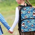 thumbnail image 4 of Yuyamidu Shark Backpack for School Boys with Lunch Bag 4th Grade Blue Camo Book Bag for Girls 6-8 Kids Bookbag and Lunch Tote Pencil Case Water Bottle Bag Primary School Bags Set of 4, 4 of 7