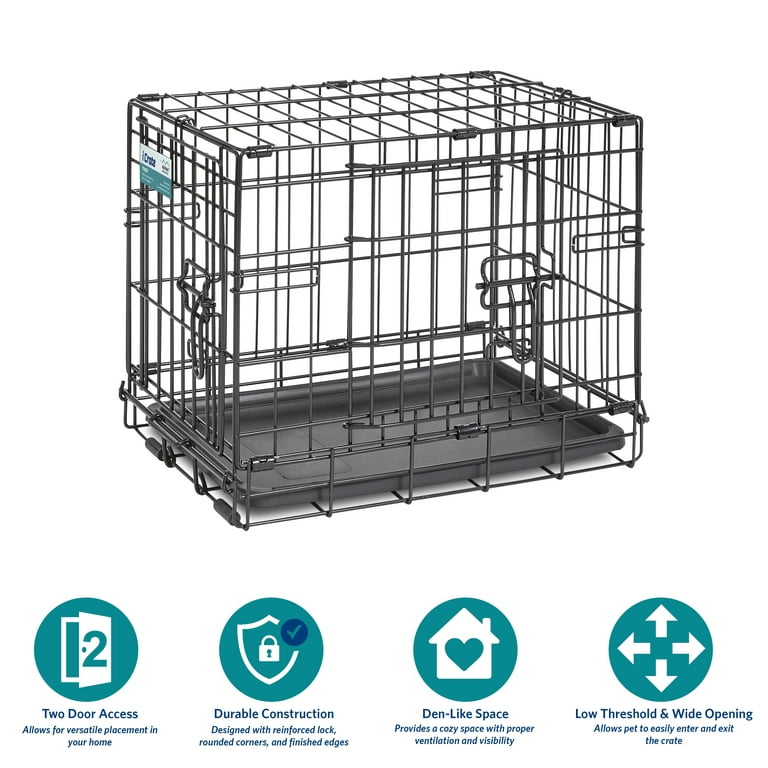 Kennels Direct Dog Crates - Gray - S