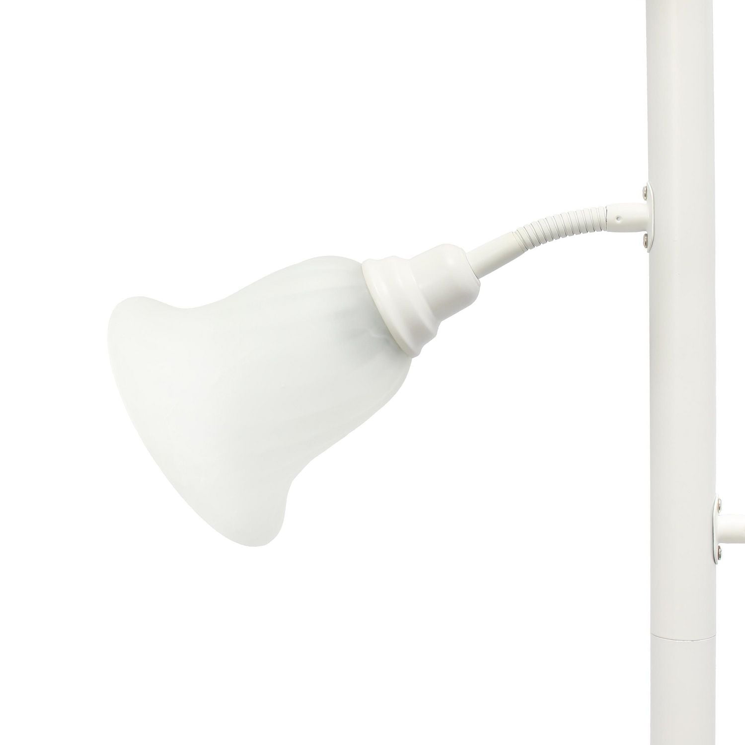 Elegant Designs 3 Light Floor Lamp with Scalloped Glass Shades