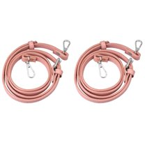 ifundom Adjustable PU Bag Straps Coffee Color 2 Pieces Straps for Various Handbags