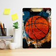 thumbnail image 6 of FMSHPON Basketball Clipboard Hardboard Wood Nursing Clip Board and Pull for Standard A4 Letter 13x9 inches, 6 of 7
