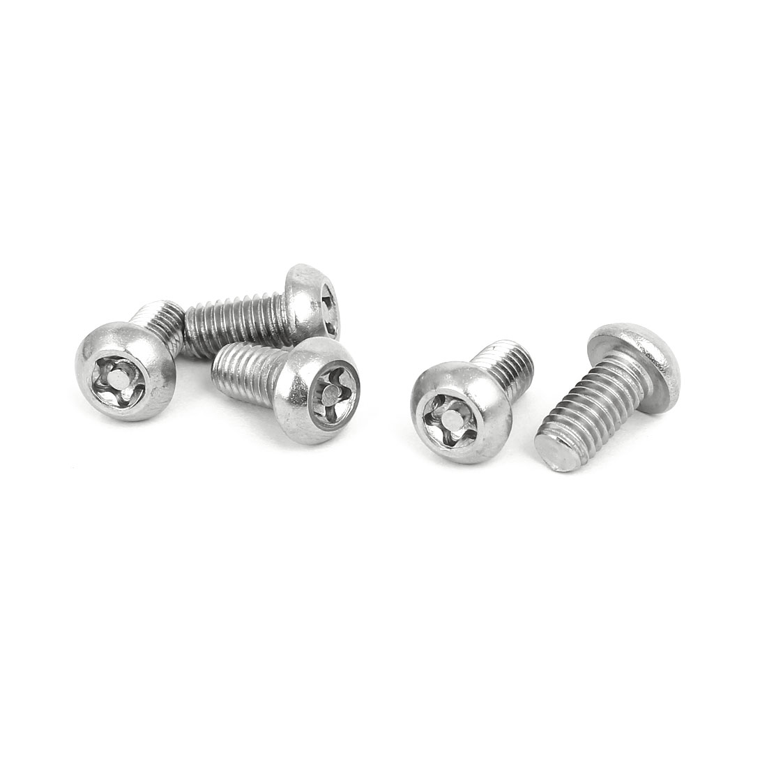 M6x12mm 304 Stainless Steel Button Head Torx Tamper Proof Screws T30