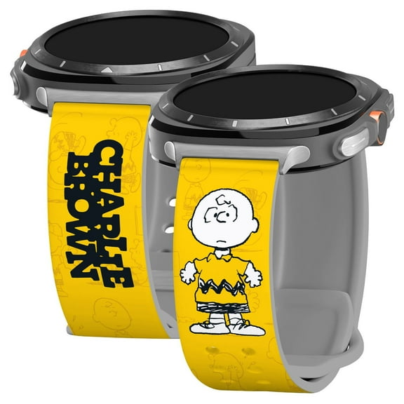 Peanuts Goodness & Grief HD Watch Band Compatible with Samsung Galaxy Watch Ultra 47mm (Long Charlie Brown)