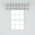 thumbnail image 2 of Ambesonne Abstract Window Valance, Ikat Inspired Far Eastern Like Bohemian Geometric Folk Gypsy Culture Pattern, Curtain Valance for Kitchen Bedroom Decor with Rod Pocket, 54" X 12", Multicolor, 2 of 3