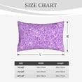 thumbnail image 6 of Balery Lilac Glittering Bedding Queen Pillow Cases - Envelope Closure - Soft Brushed Microfiber Fabric - Shrinkage and Fade Resistant Pillow Cases-20"x30", 6 of 9