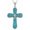 Style 4_Oval, variant on 925 Sterling Silver Turquoise Style Cross Necklace for Women, Vintage Southwestern Boho Pendant Jewelry Gift