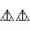 Black, variant on Triangle Stud Pyramid Earrings Stainless Steel Geometric Circle Earrings For Women and Men